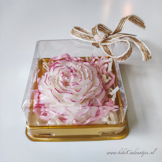 Luxury Pink Flower Candle Handmade Gift Candle