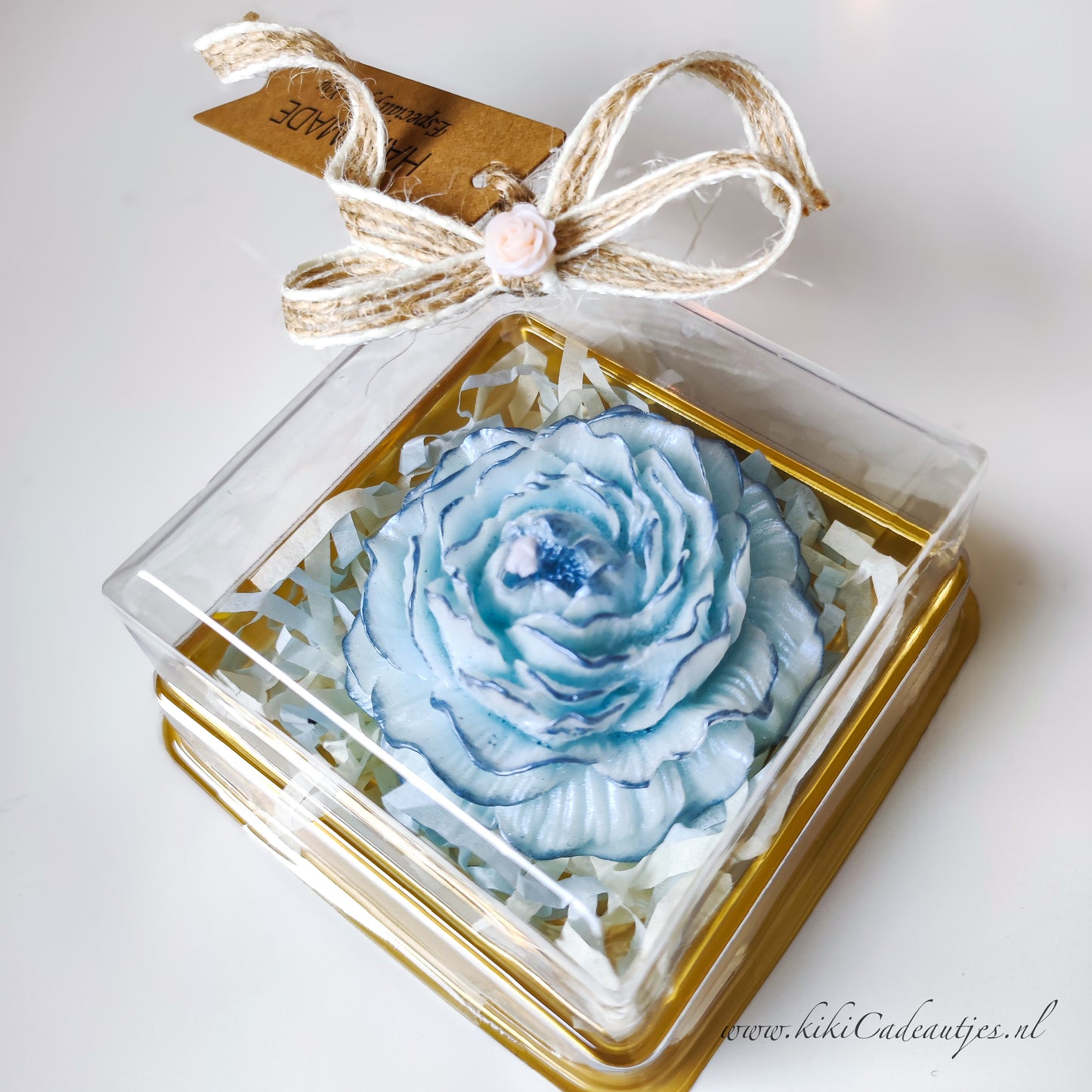 Luxury Pink Flower Candle Handmade Gift Candle